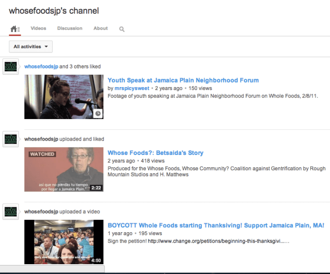 Whose Foods? YouTube Channel